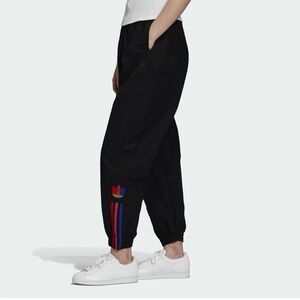 Adidas Black Track Pants with Elastic Waistband size S